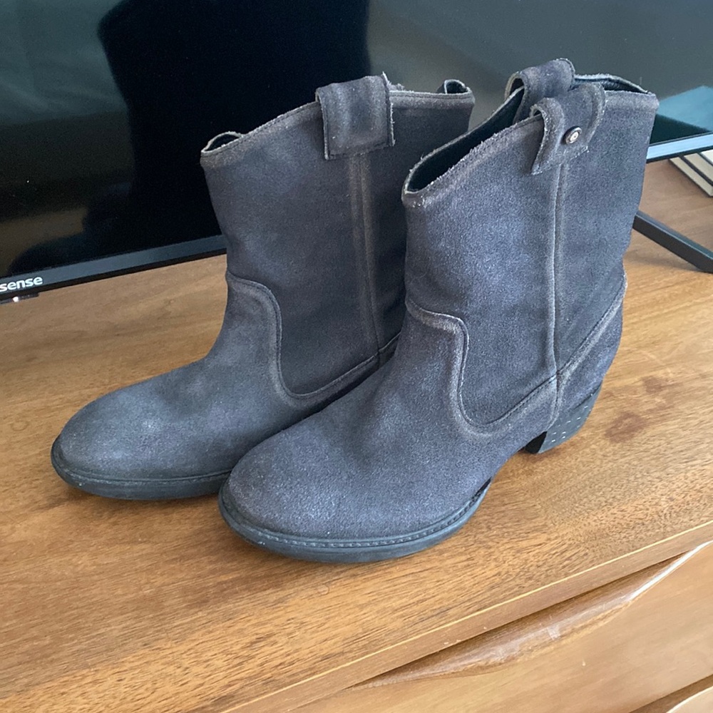 Diesel authentic leather short cowboy boots